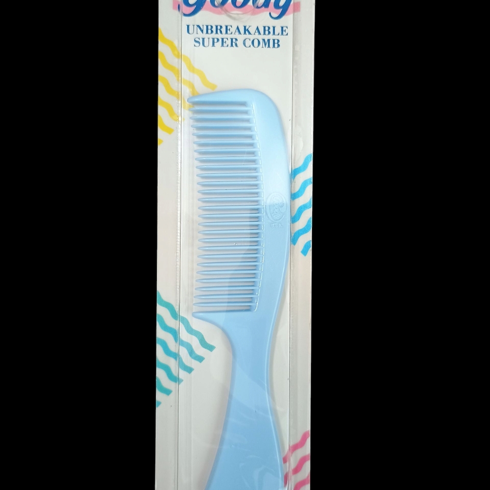 Goody Purse Size pale blue vintage Super Comb made in U.S.A